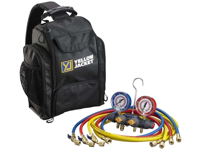 Yellow Jacket 42017 - Series 41 R22/404A/410A Manifold Kit (P/N 42017)
