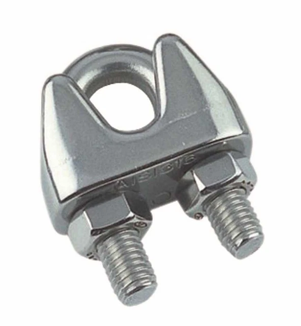 Acier Inox A4-AISI316 Pince , Serre-Câble pour Drahtseilstärke 2mm - 22mm
