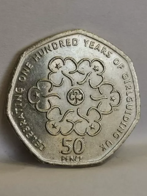 50 Pence 2010 Girlguiding Britannique Grande Bretagne Great Britain