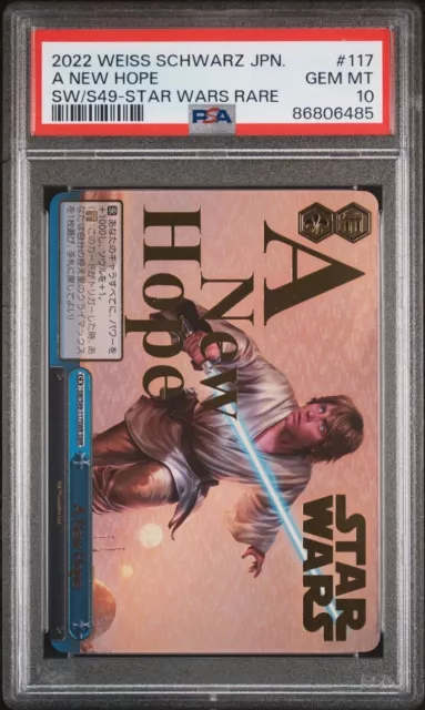 Weiss Schwarz Star Wars A New Hope Goldstempel selten PSA 10