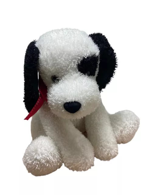 VTG Russ Berrie Casanova  Sparkly Dalmatian Puppy Dog  Plush 29191 red bow 10 in
