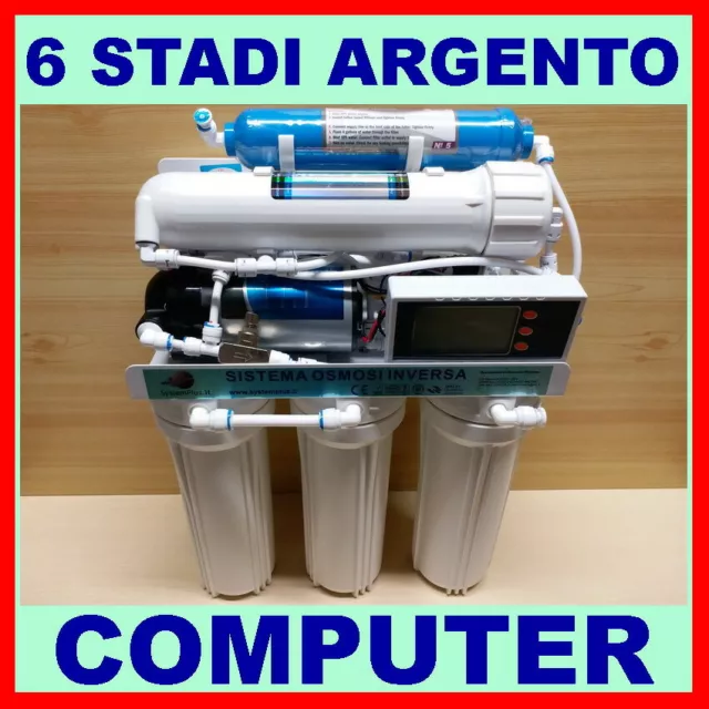 Depuratore Acqua Purificatore 6 Stadi Osmosi Inversa A Produzione Diretta 750 B