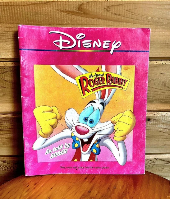 Disney read along who framed roger rabbit vintage no cassette 1990 14 