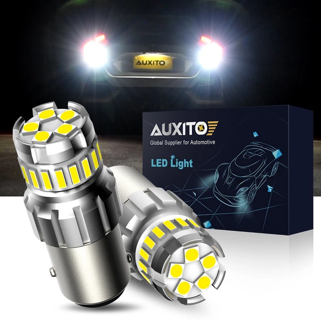 1157 BAY15D LED Reverse Backup Turn Signal Tail Brake Lights Bulbs White 23 SMD