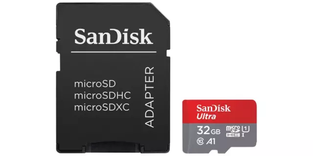 SanDisk Ultra Speicherkarte 32GB 2er Set micro SDHC UHS-I Card mit Adapter