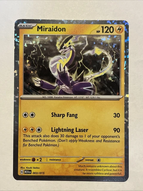 POKÉMON TCG MIRAIDON 003/015 2025 McDonalds Happy Meal Dragon Discovery