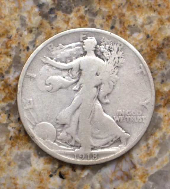 1918 D Walking Liberty half dollar