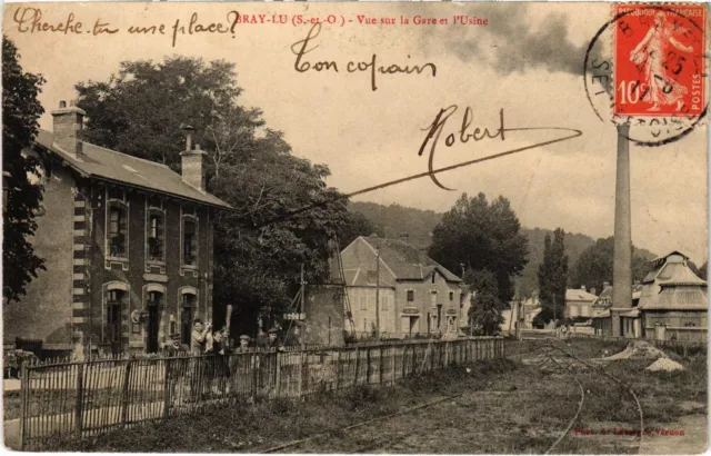 CPA Bray et Lu Vue sur la Gare et l'Usine FRANCE (1309373)