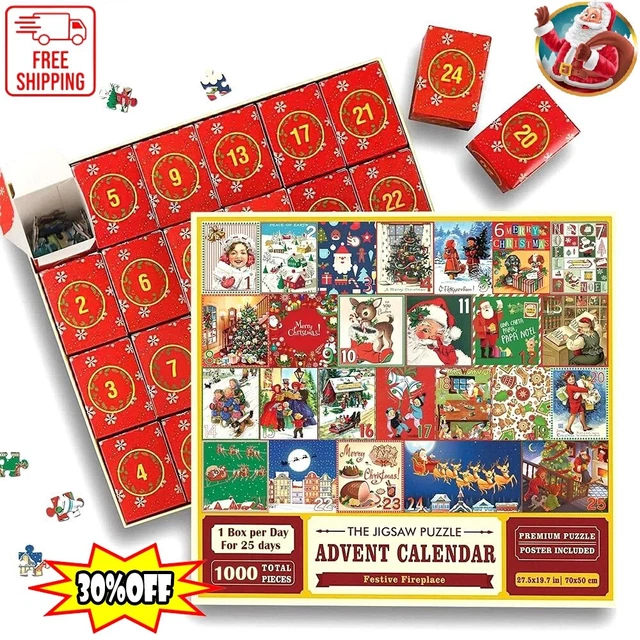 ADVENT 24 TAGE Countdown Kalender 2025 Weihnachten 1000 Ps Puzzle