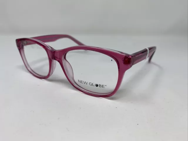NEW GLOBE Eyeglasses Frame L4068 48-15-125 Pink Full Rim XC20 2