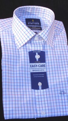 Stafford Easy Care Broadcloth Fitted Dress Shirt......14.5