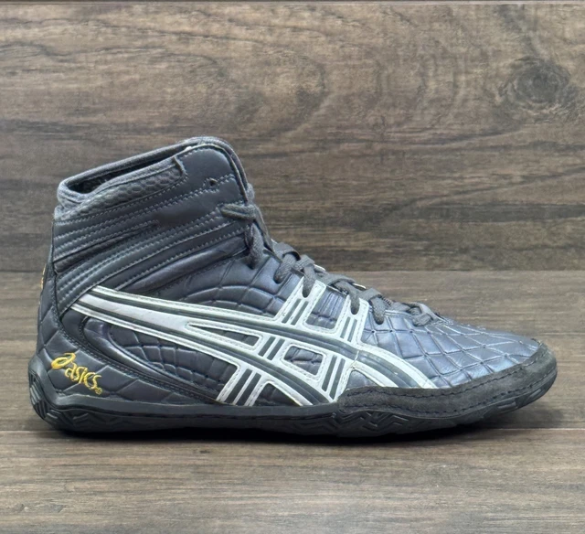 VINTAGE ASICS WRESTLING Shoes Mens 10 Gel Assault Gray Athletic