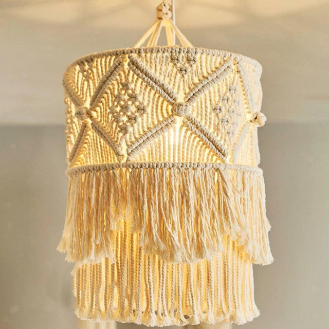 2 Set Decorazione Da Parete Foglie In Macramè Bohémien - Arazzo Tessuto Con Nappe - 5,1x25,9 Cm - Per Camera Da Letto E Soggiorno - 2