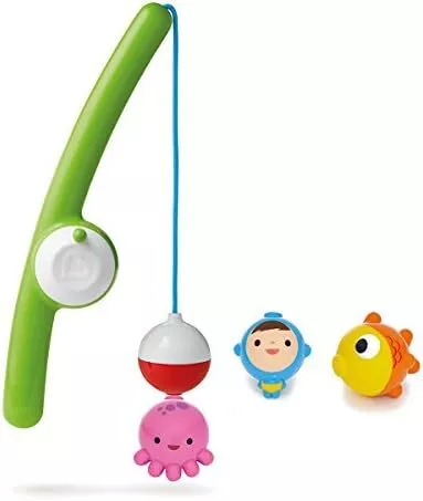 Munchkin Gone Fishin' Rod & Reel Magnetic Bath Toy Set (with 3 Distinct Underwa