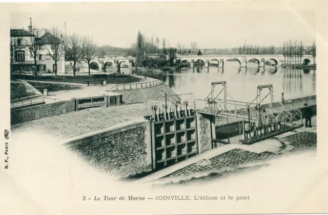Carte Postale // Le Tour De Marne Joinville L'ecluse Et Le Pont