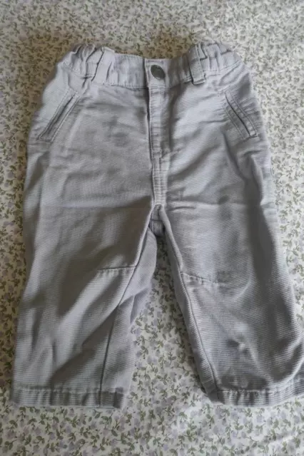 Pantalon gris (100% coton) T. 3 mois ORCHESTRA
