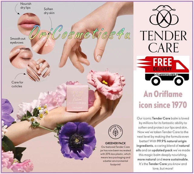 4 X ORIFLAME Tender Care Multi Purpose Balms - Green Apple + Natural £ ...