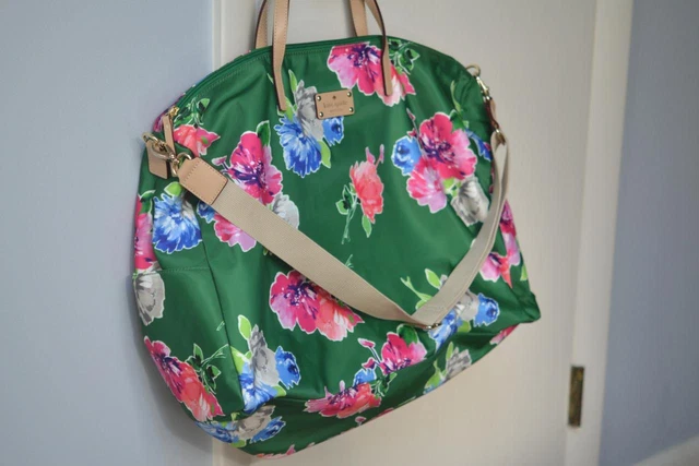 NEW Kate Spade New York Large Green Colorful Floral Tote Bag Adaira NWOT