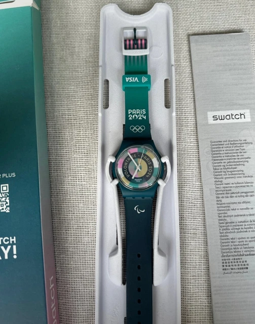 SWATCH MONTRE PARIS JO 2024 Olympic Games watch EXCLUSIVE Collector Volontaires EUR 91,00