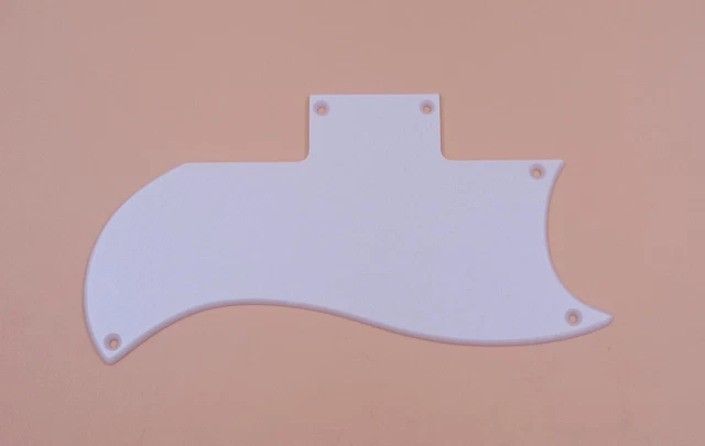 Metallic White Acrylic Pickguard For Gibson Sg 61' Reissue Guitar