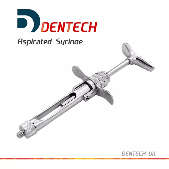 Dentech 1.8ml Cartridge Aspirating European Thread Dental Syringe Aspirated CE