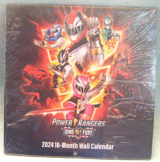 POWER RANGERS 2024 16Month Wall Calendar DINO FURY NEW (12/3344) 5.99