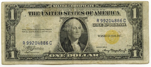 1935-A $1 Silver Certificate North Africa Currency Note - One Dollar - C784