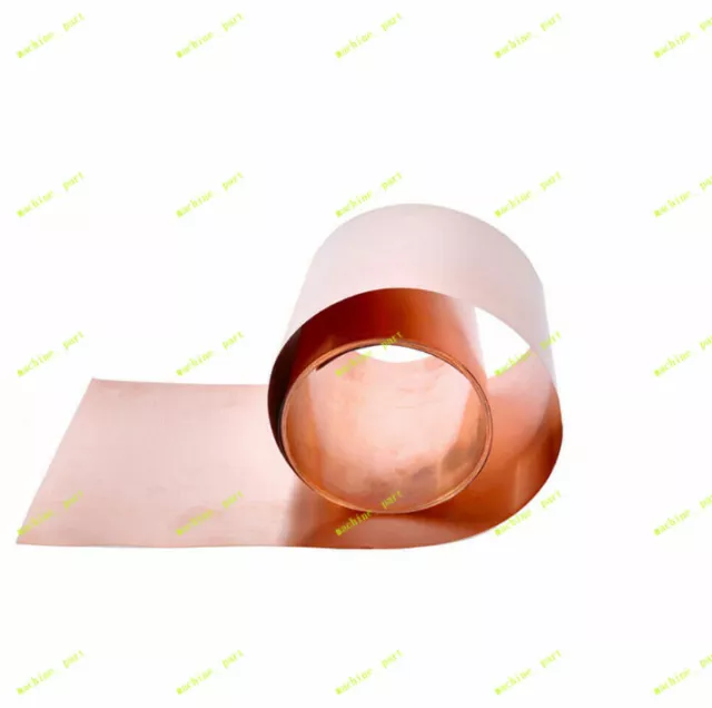 1pc 99.9% Pure 0.05 x 100 x 1000mm Coppers Cu Metal Sheet Foil