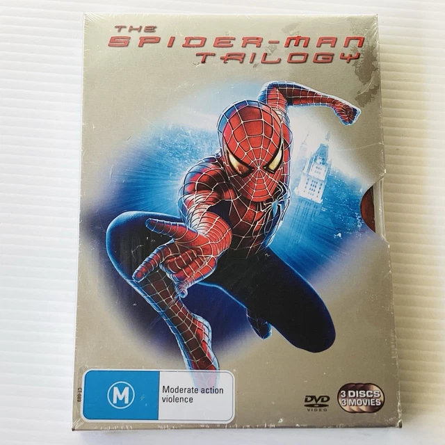 THE SPIDER-MAN TRILOGY Spider-Man Steel Slip (DVD, 2011
