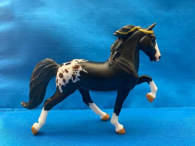 Breyer Stablemate Custom Black Blanket Appaloosa on the Tennessee Walking Horse!