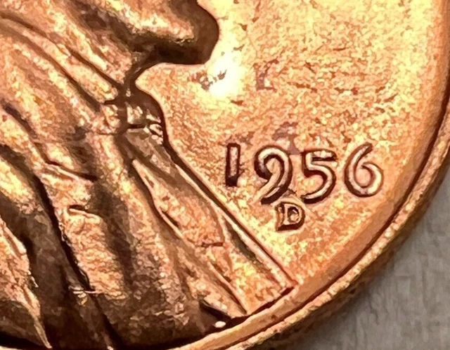 1956 D/D  *Gem Red *Doubled D/D Lincoln Wheat Penny Cent *Mint Error*Watch Video