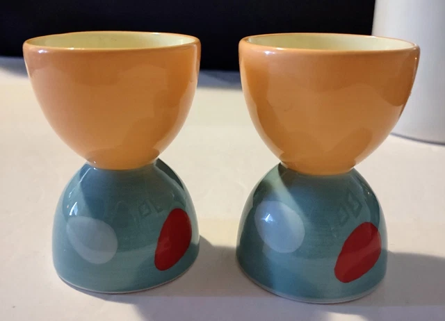 Aazon.co: Egg Cup Polka Dot Soft Boiled Egg Holder - Set Of 2 (Red