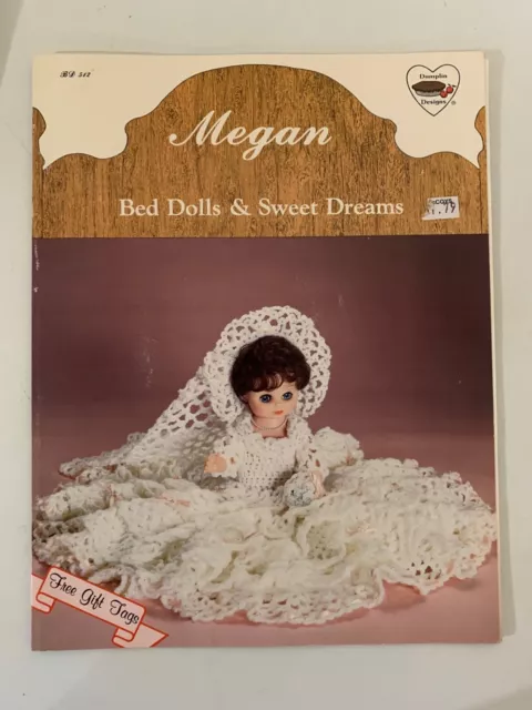 Muñecas de cama Megan y sueños dulces muñeca de ganchillo patrón diseños de albóndigas BD512