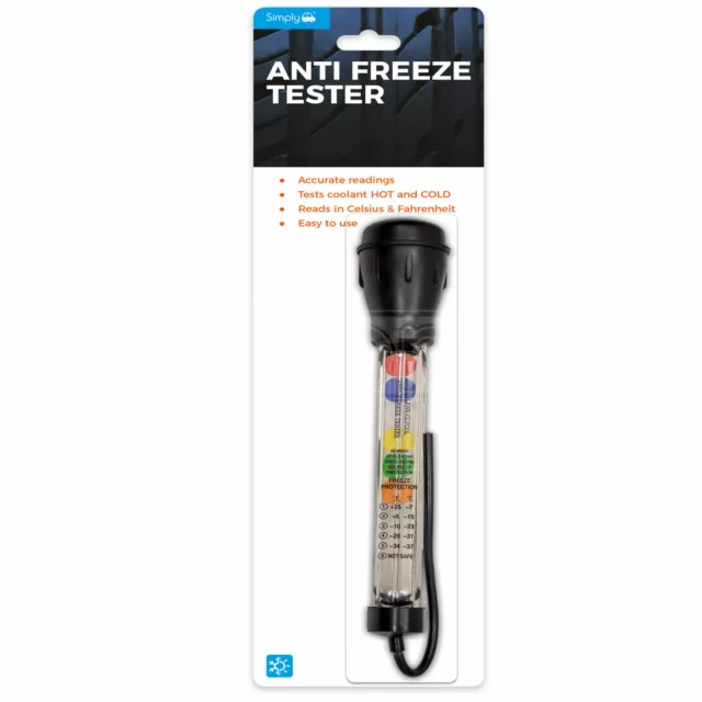 Simply Anti Freeze Coolant Tester Radiator Coolant Tester Ball Type Hydrometer