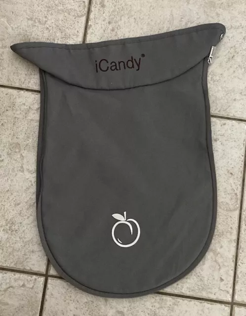 Icandy Pfirsich Hauptkutsche Schürze grau