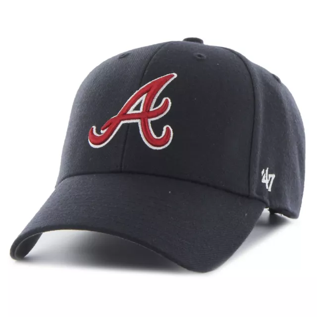 Atlanta Braves Kappe MLB 47 Brand Kappe Klettverschluß Blau