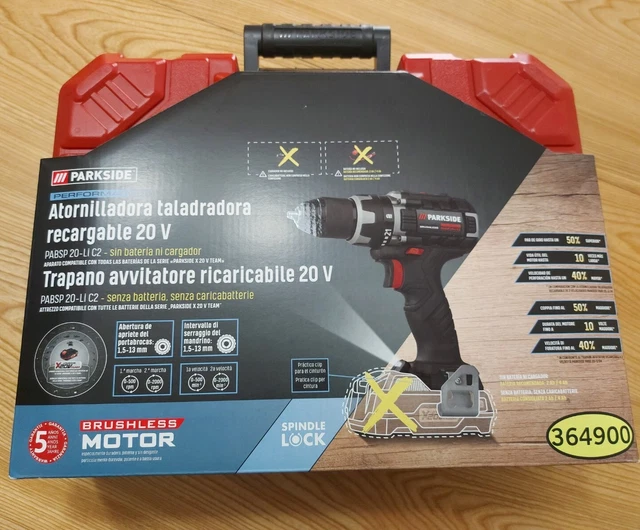 TRAPANO AVVITATORE PARKSIDE PERFORMANCE con batteria 2ah e