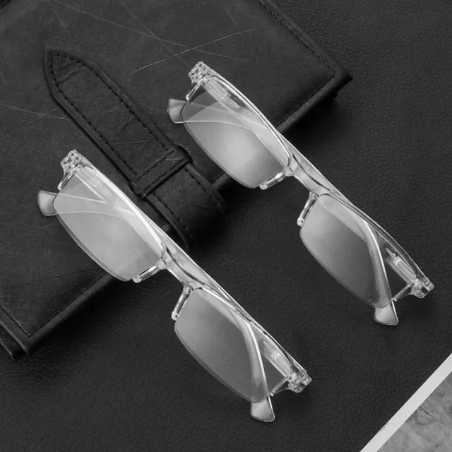 Resin Lens Presbyopic Glasses Reading Glasses Plastic Frame Flat Mirror Eyewear