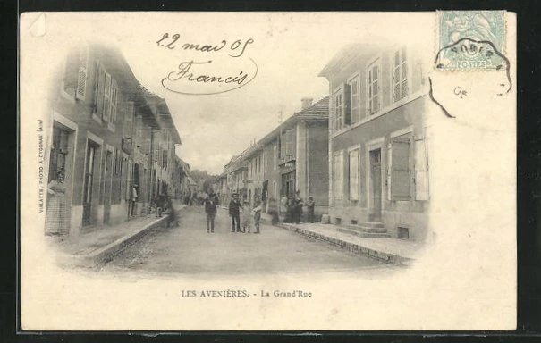 CPA Les Avenieres, La Grande Rue 1905
