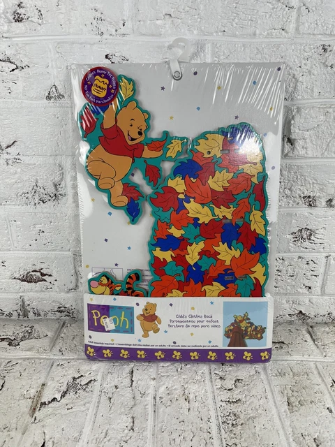 Vtg Disney Nursery Wall Coat Rack Set Winnie The POOH Tiger Autumn Fall New