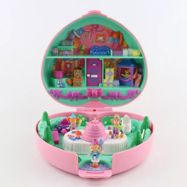 POLLY POCKET 1992 Partytime Party Time Birthday Stamper COMPLETE