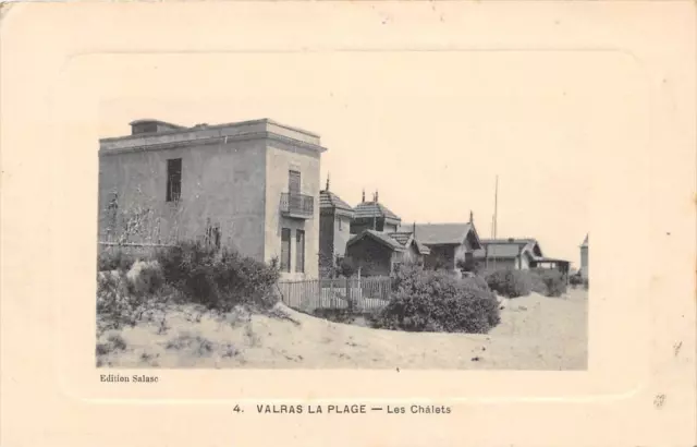 Cpa 34 Valras La Plage Les Chalets