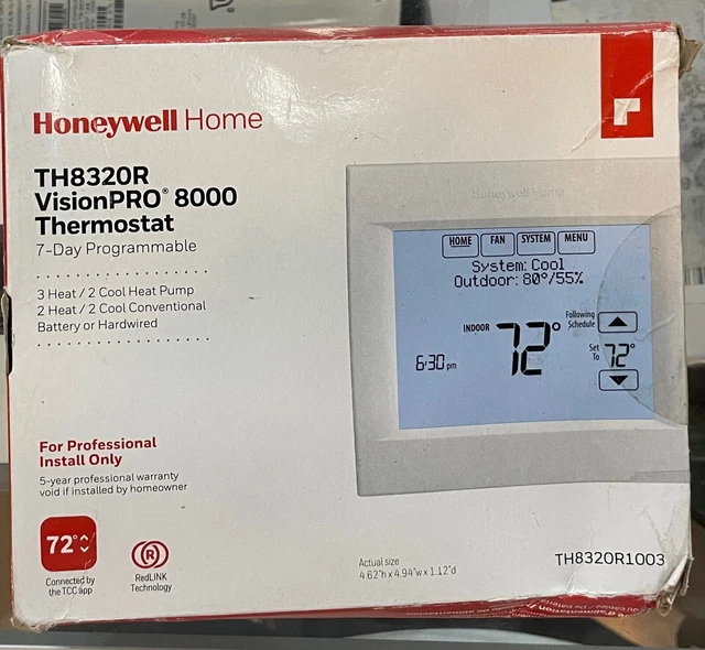 HONEYWELL VISIONPRO 8000 with RedLINK Programmable Thermostat