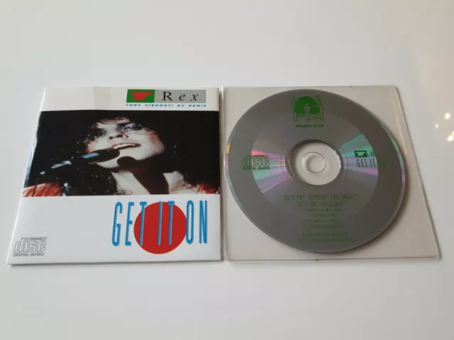 T REX Get It On Tony Visconti 87 Remix CD Maxi Single Cardboard Sleeve