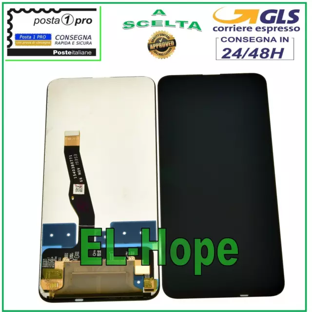 Display Lcd Per Huawei P Smart Z Stk-Lx1 Stk-Lx2 Stk-L21 Touch Screen Vetro Nero