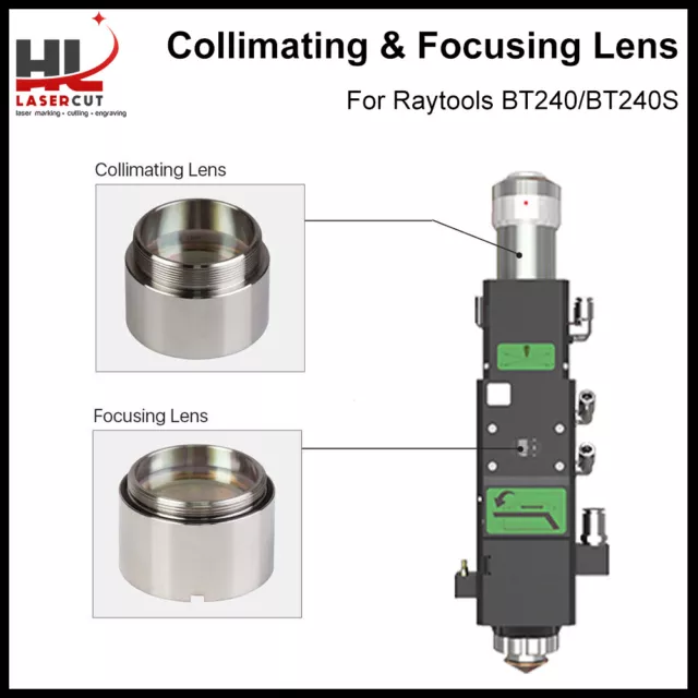 Fiber Collimating &Focusing Lens with Holder for Raytools BT240(S) Cutting Head