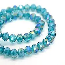 Rondelle Round Czech Crystal Glass Faceted Beads 2x3, 3x4,4x6, 6x8mm Jewellery