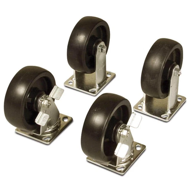 Knaack 6 In. Casters Set (4-Piece) With Brakes