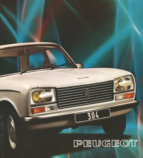 Catalogue prospekt brochure Peugeot 304 berline et break 1975 FR