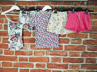 Girls Bundle Aged 4-5 Years Next H&M Sunsafe Top Vest Shorts Summer Set 110Cm